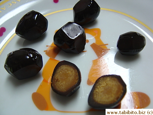 Close-up of the flavorful yolk