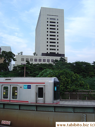 Train and building