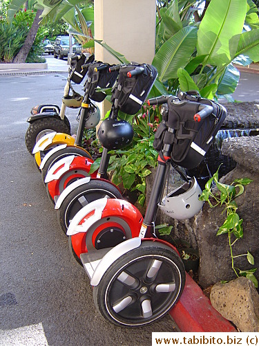 Our segways ready to go