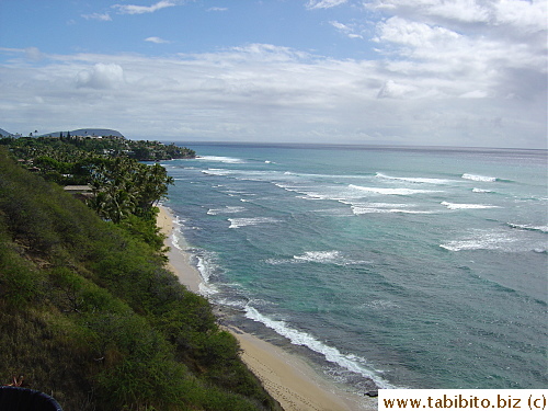 This picture's taken at the lookout on Diamond Head