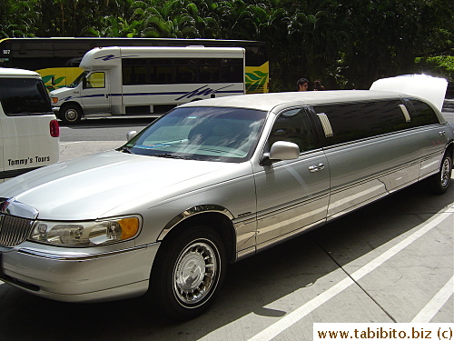 This limousine took us to the airport