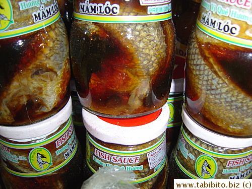 Fish sauce with real fish in it! Looks scary though