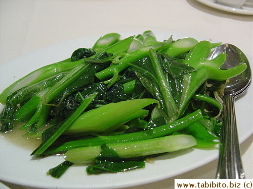 Stir-fried Chinese broccoli $8.5