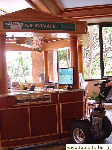Segway booth (at Tapa Tower)