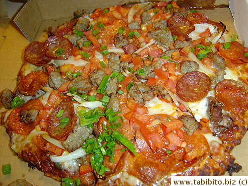 Hugely delicious Steak Supreme pizza