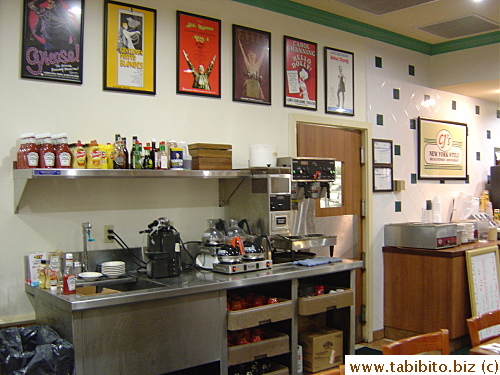 Broadway shows posters on the wall