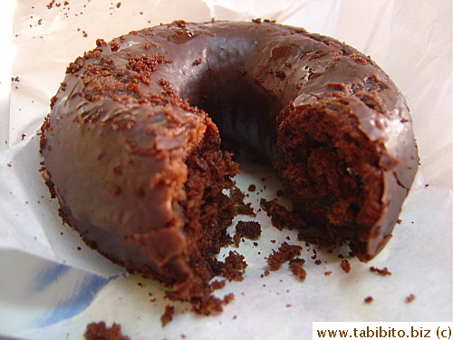 All chocolate, all cakey. Yummy