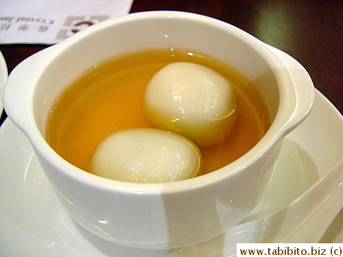 Glutinous Dumplings in Ginger Soup HK$20