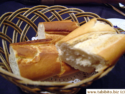 This bread was very good.  It had thin crispy crust and soft inside, very morish
