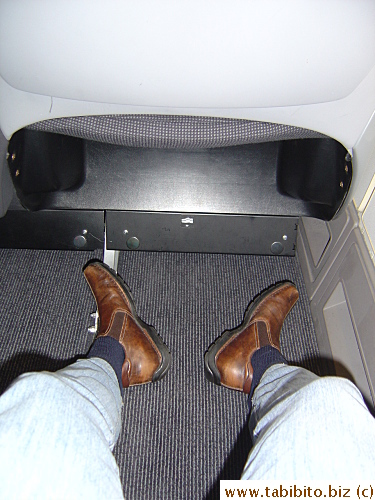 Plenty of leg room in Business class