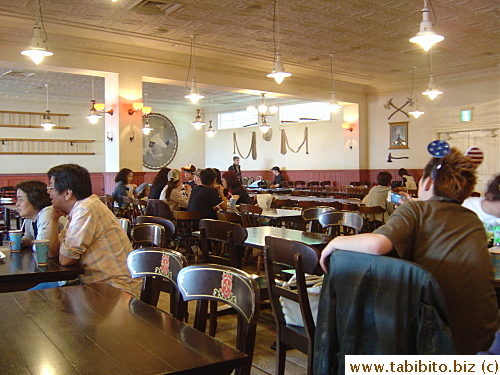 The adjacent room where we ate our lunch.  It was almost 3 pm when we sat down, hence the near empty room