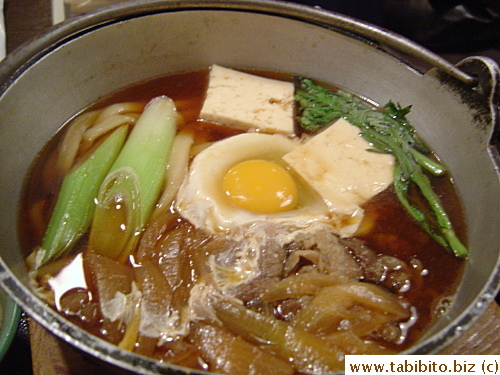 Sukiyaki beef udon 1000Yen/$8.3