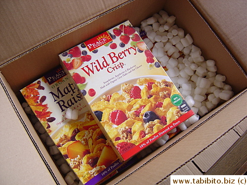 17 boxes of cereal arrived from USA via FBC