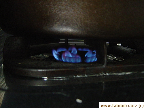 over low heat
