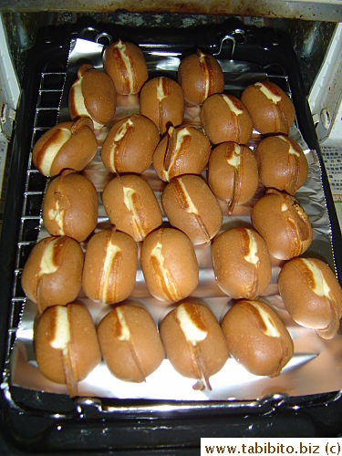 I put them under the grill for a few minutes each side to crisp up the shell which makes them much tastier