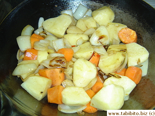 Then I had to stirfry all the veggies for a few minutes