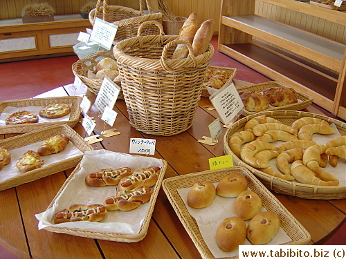 There isn't a whole lot of variety of bread to choose from
