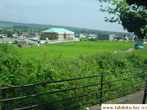 I took this picture from inside our moving bus