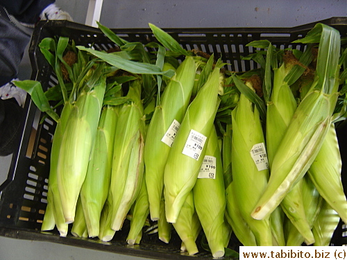 Thus corn's a popular item for sale by farmers