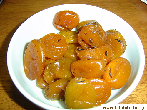 Dried “some sort of citrus” with tea leaves