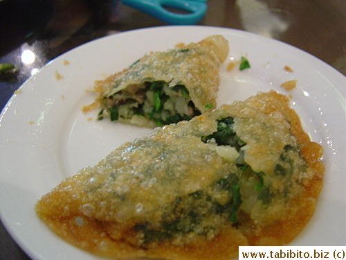 These fried chive dumplings were gooood