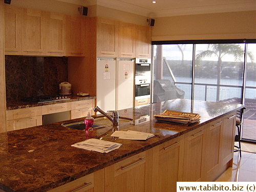 Large kitchen island