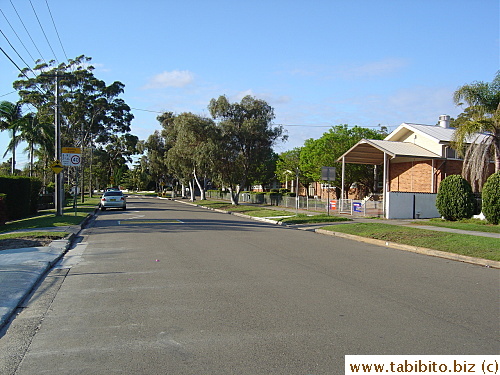 A typical residential street