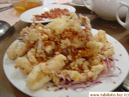 Sorry for the blurry picture, but this is very yummy Salt & Pepper Squid 