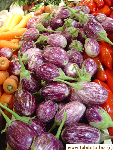 Variegated eggplants