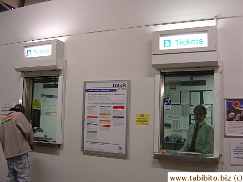 Or at the window. David says if you have a lot to get, it's quicker at the window because machines can't do multiple tickets at once and they are unreliable at times