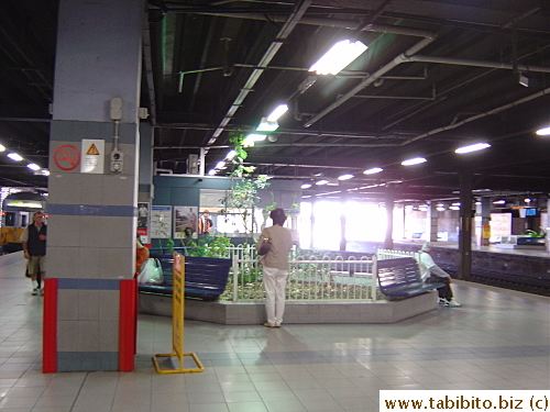 Hurstville station is spacious