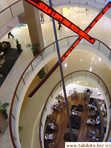 Spiral banister