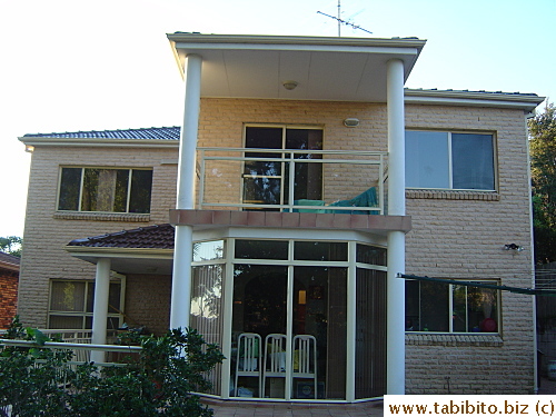 The back of the house