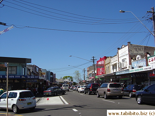 Forest Road in Hurstville station vicinity is busy and full of Asian shops