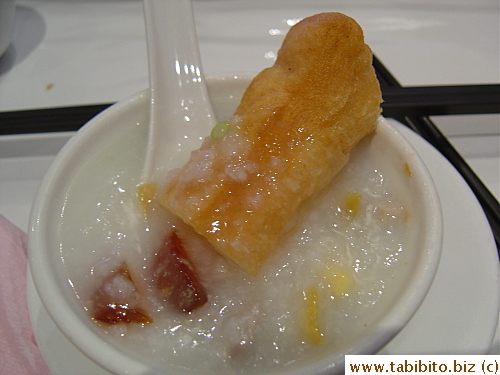 Fried dough with congee go so well together