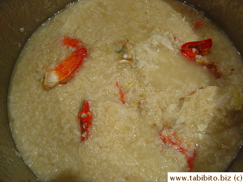 Mom made congee with them