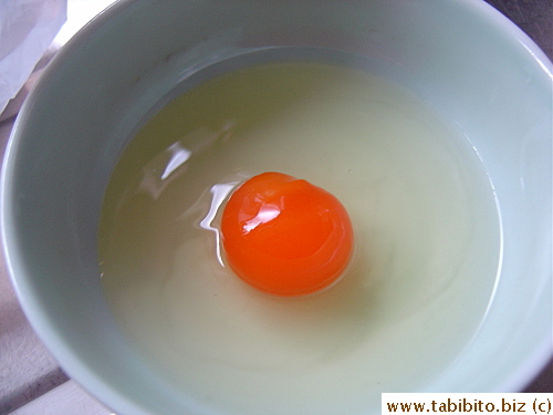 Beautiful orange color salted yolk
