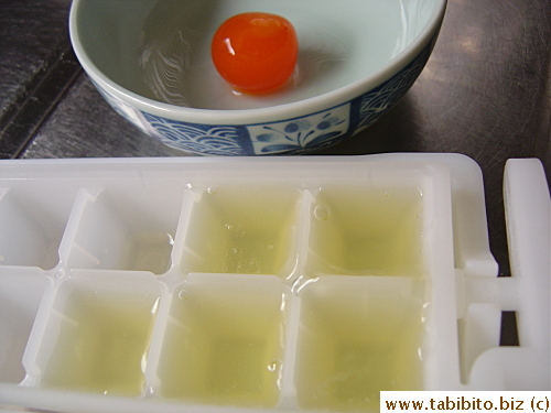 The whites go to the freezer for future use