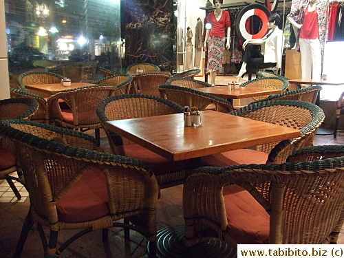 Outside seating