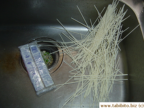 Disaster happened! I knocked half of the packet down the sink! Sob sob...