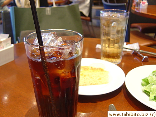 Also free are Refillable drinks. I couldn't even finish one glass of Pepsi but KL had Ginger ale and later a hot coffee 
