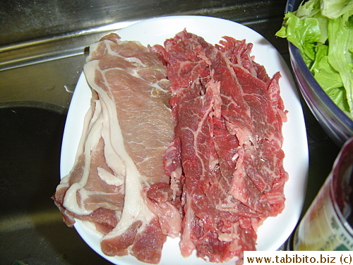 Pork and beef