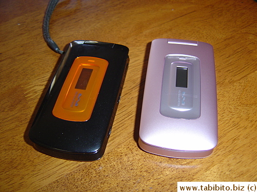 Brand new ones. The pinkish color is not my favorite, but with just black, gray and this to choose from with this model, I haven't got much choice