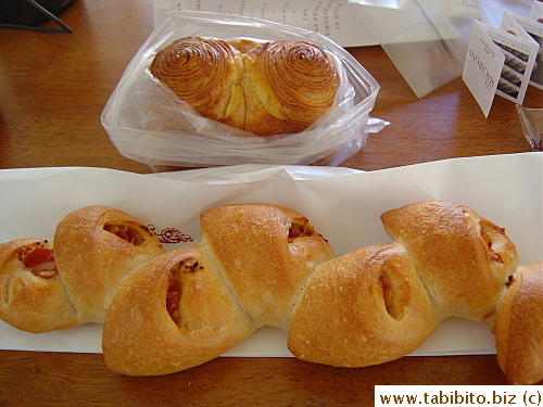 Orange bread and Bacon Twist