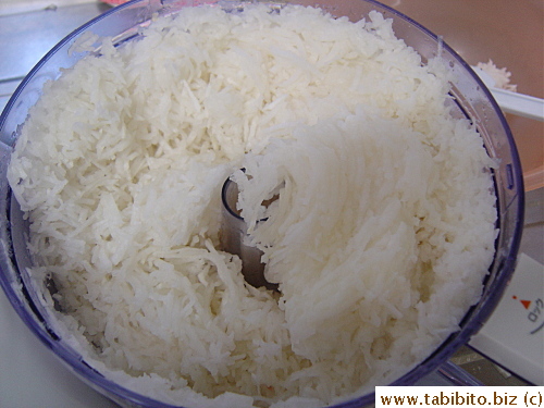 Grated daikon
