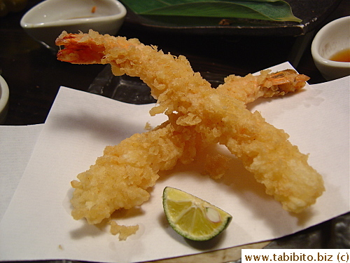 Tempura prawn was so good we ordered a coupla more