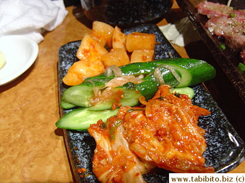 Assorted kimchi 680Yen/$6