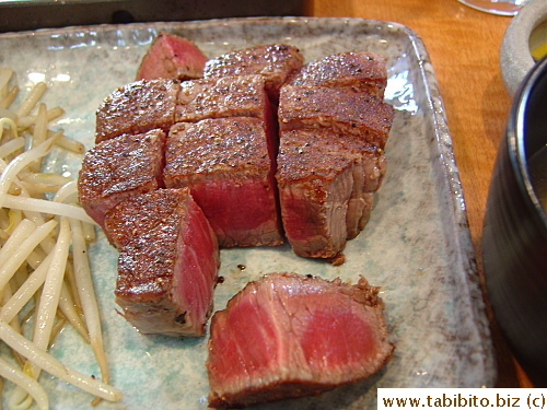 Medium rare (by chef's decision)