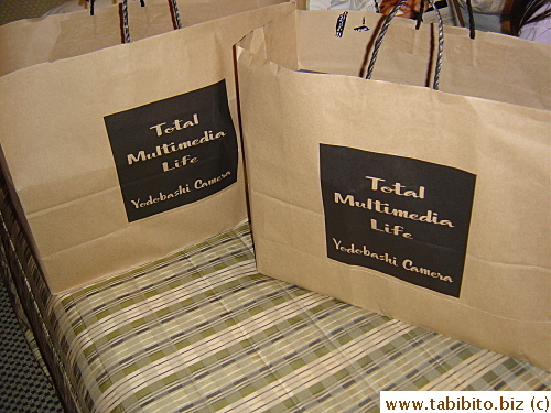 Peter's shopping from Yodobashi