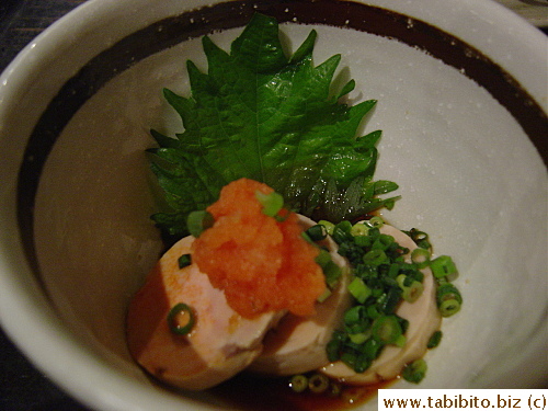 Monkfish liver 780Yen/$7